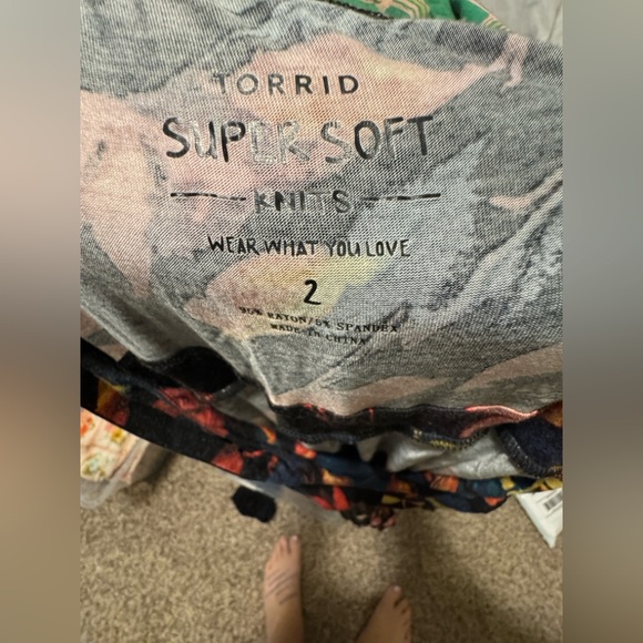 Torrid Supersoft Floral Black Maxi Dress size 2 - Picture 3 of 5